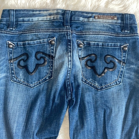 Re-rock for Express size 4 regular boot cut jeans - Picture 10 of 17